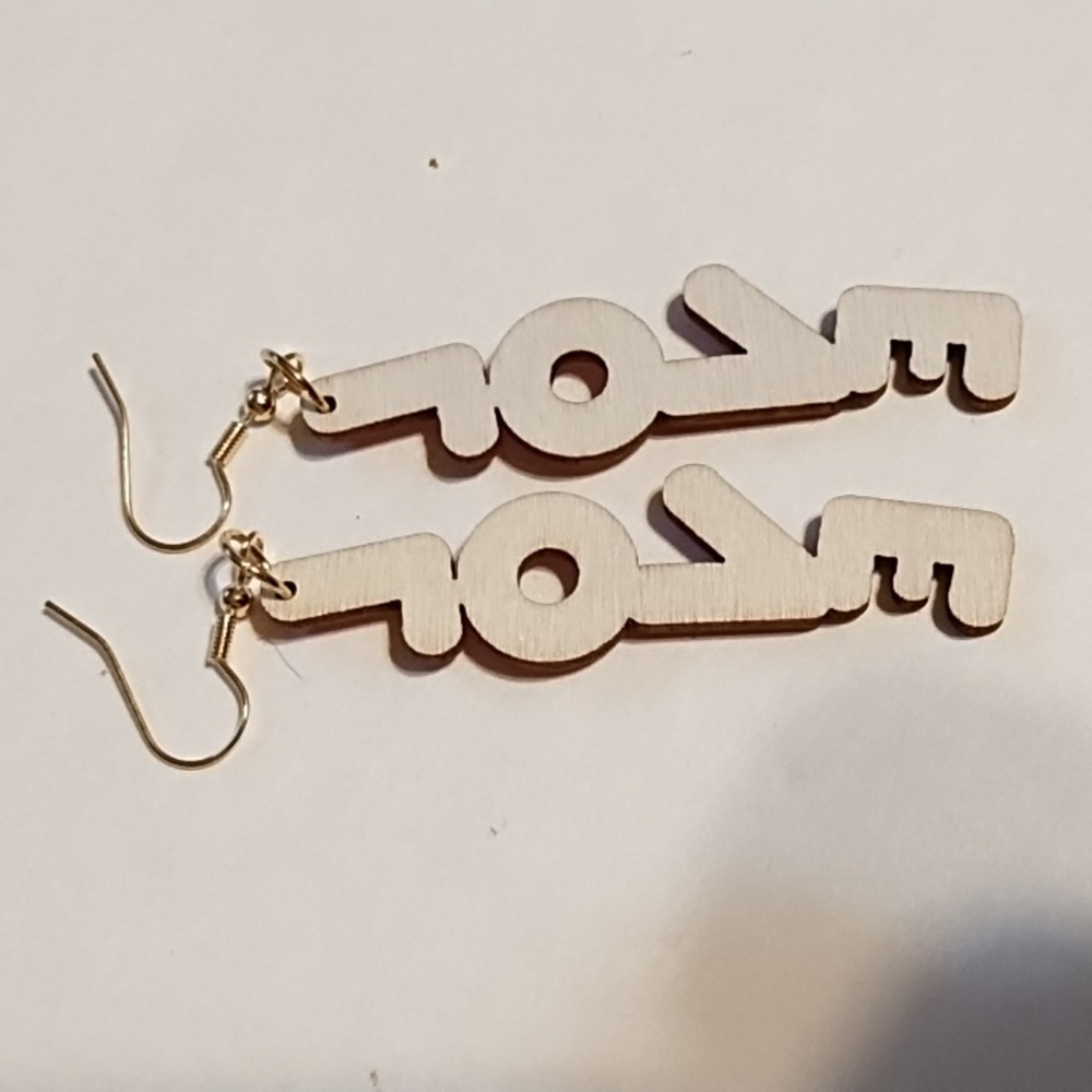 NWT Pink and Red LOVE Earrings - Picture 3 of 4